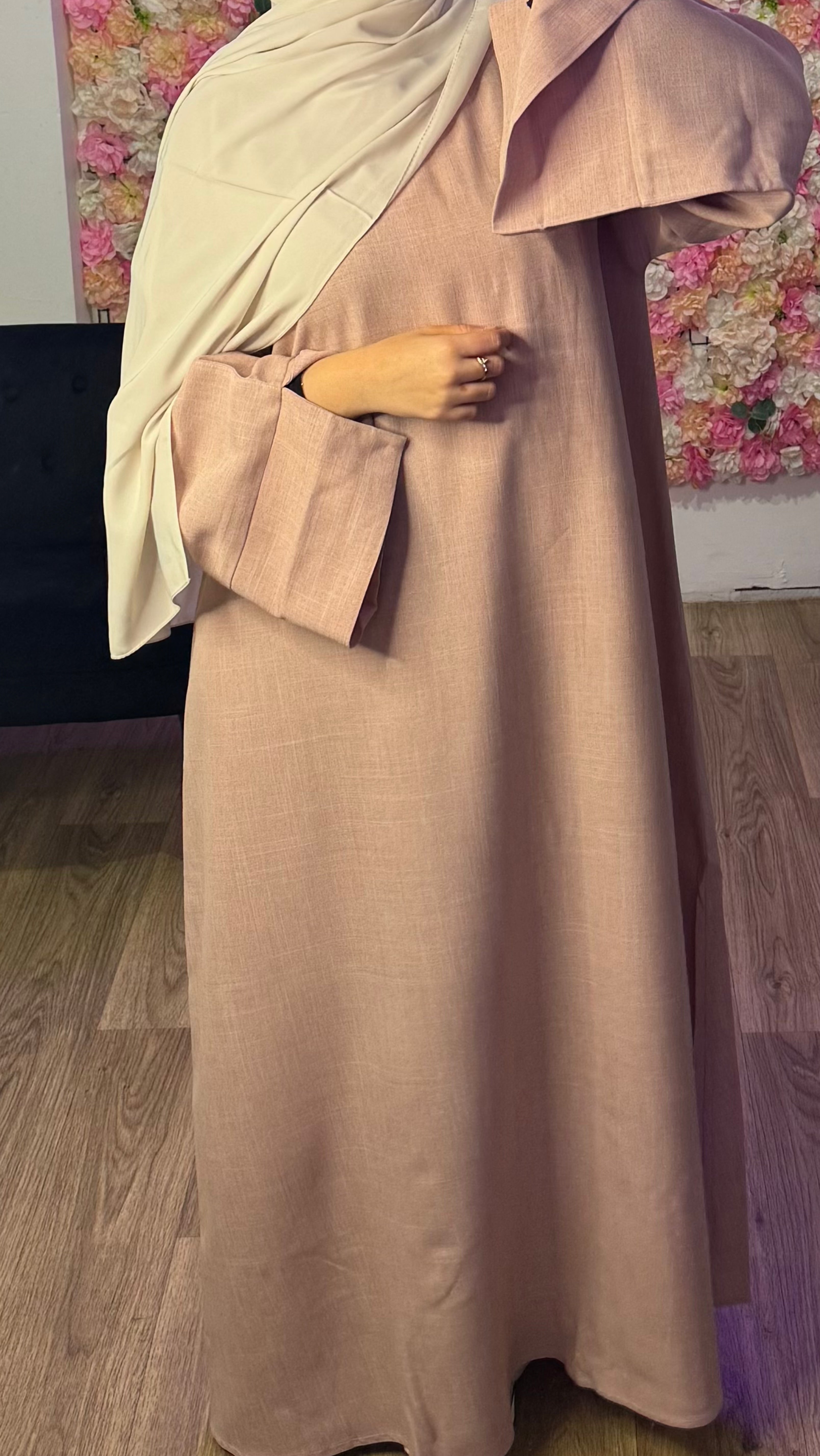 Abaya effet lin Premium