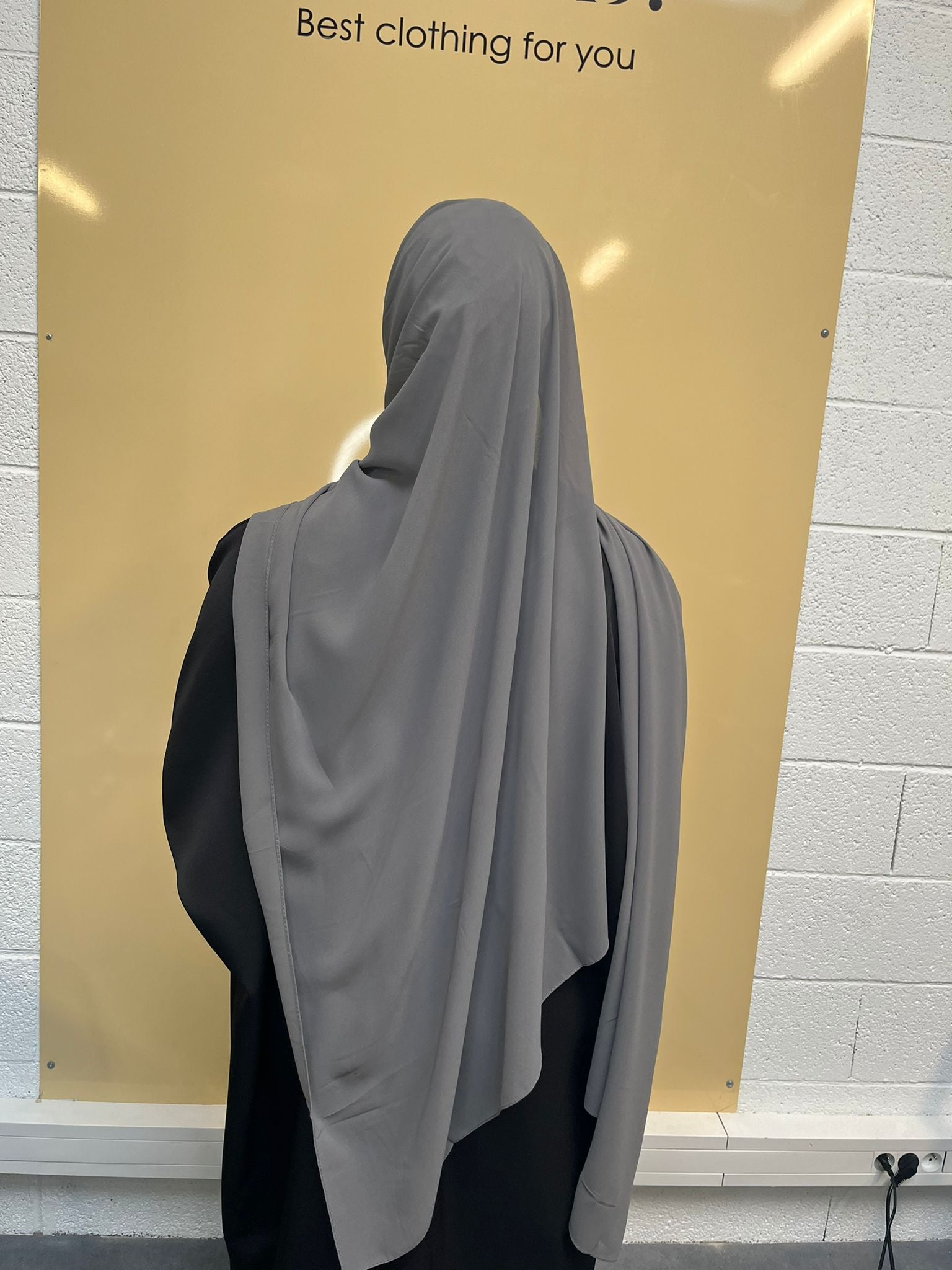 Hijab bonnet croisé châle mousseline