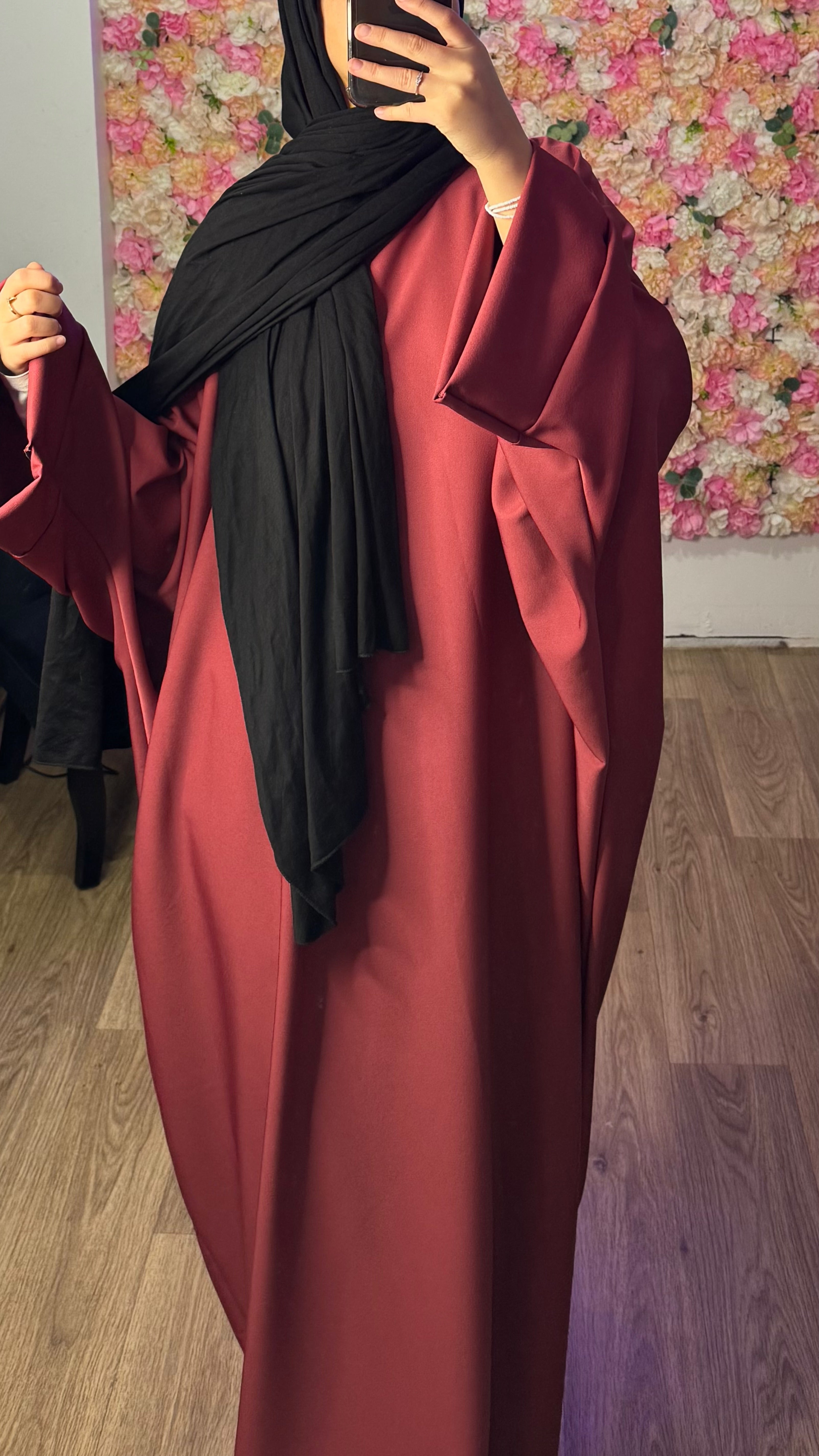 Abaya papillon manche évasée