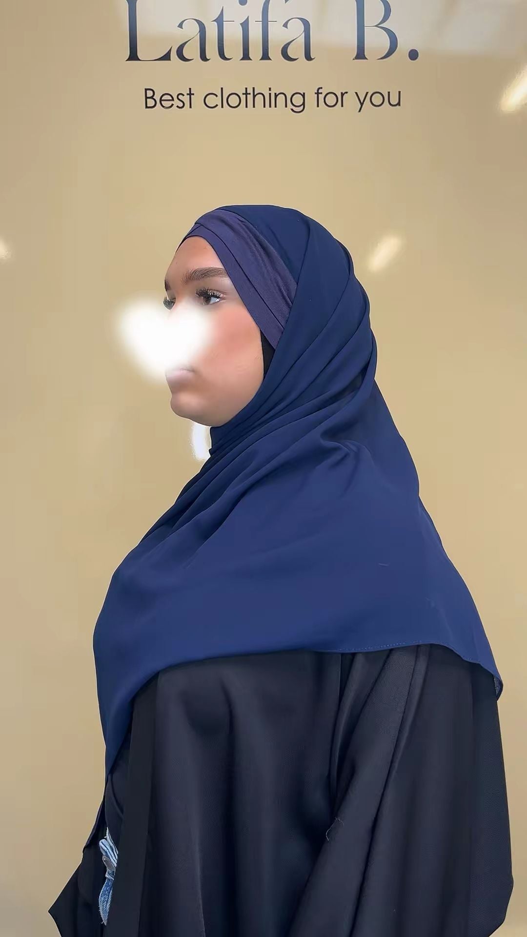 Hijab bonnet croisé châle mousseline