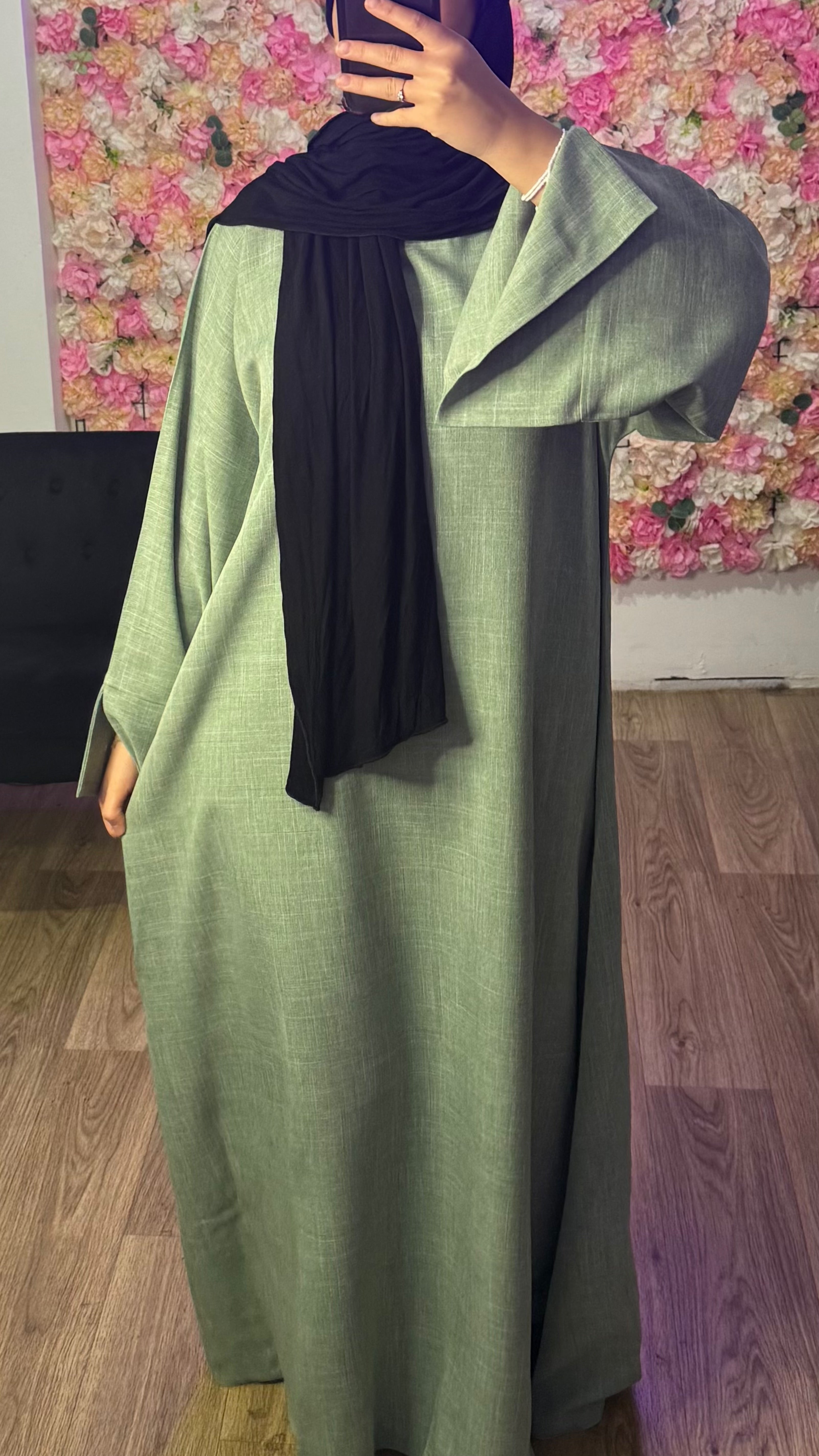 Abaya effet lin Premium
