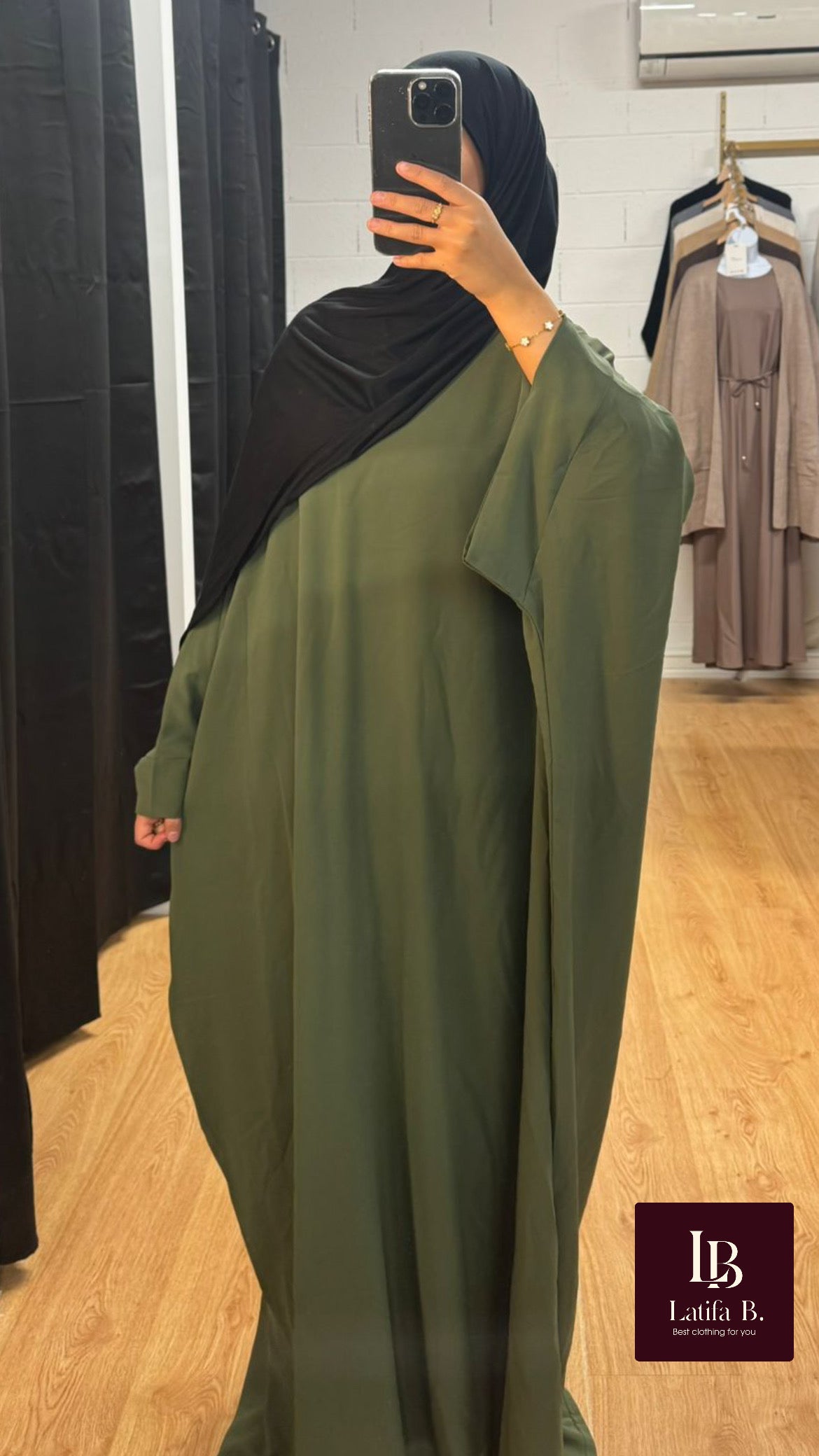 Abaya papillon taille standard
