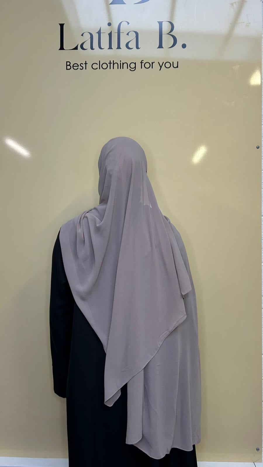 Hijab mousseline prêt à enfiler