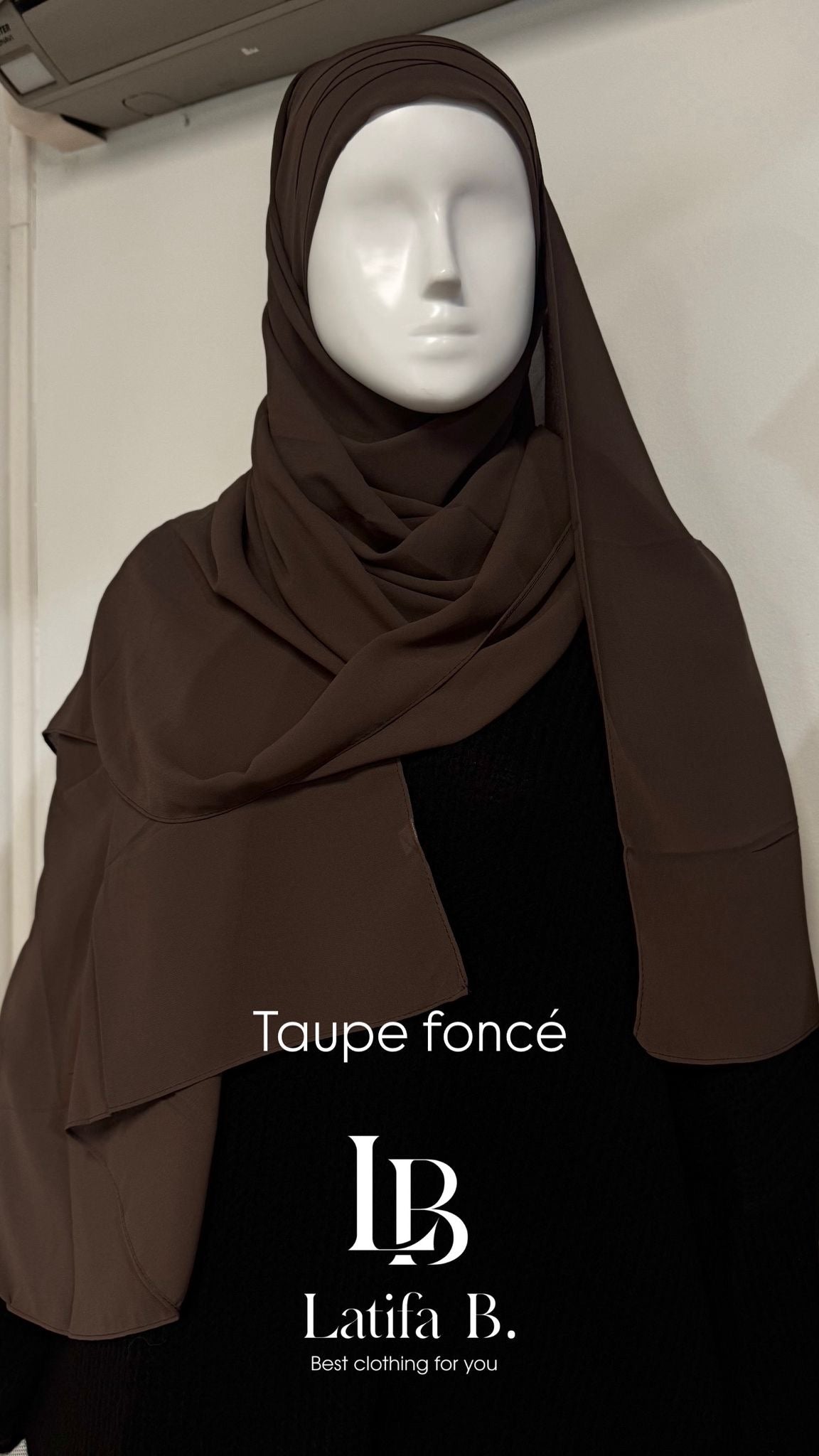 Hijab mousseline prêt à enfiler