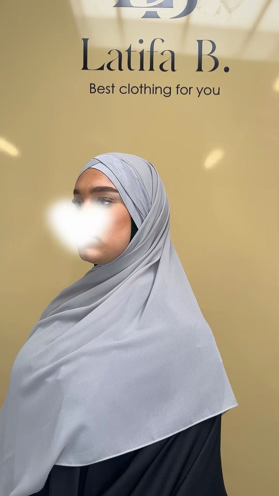Hijab bonnet croisé châle mousseline