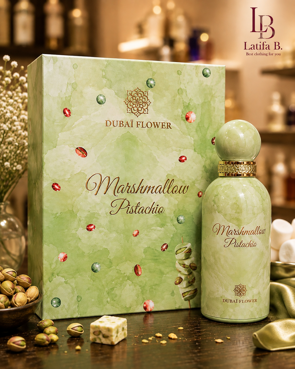 Parfum Marshmallow Pistachio – Dubaï Flower 100 ml