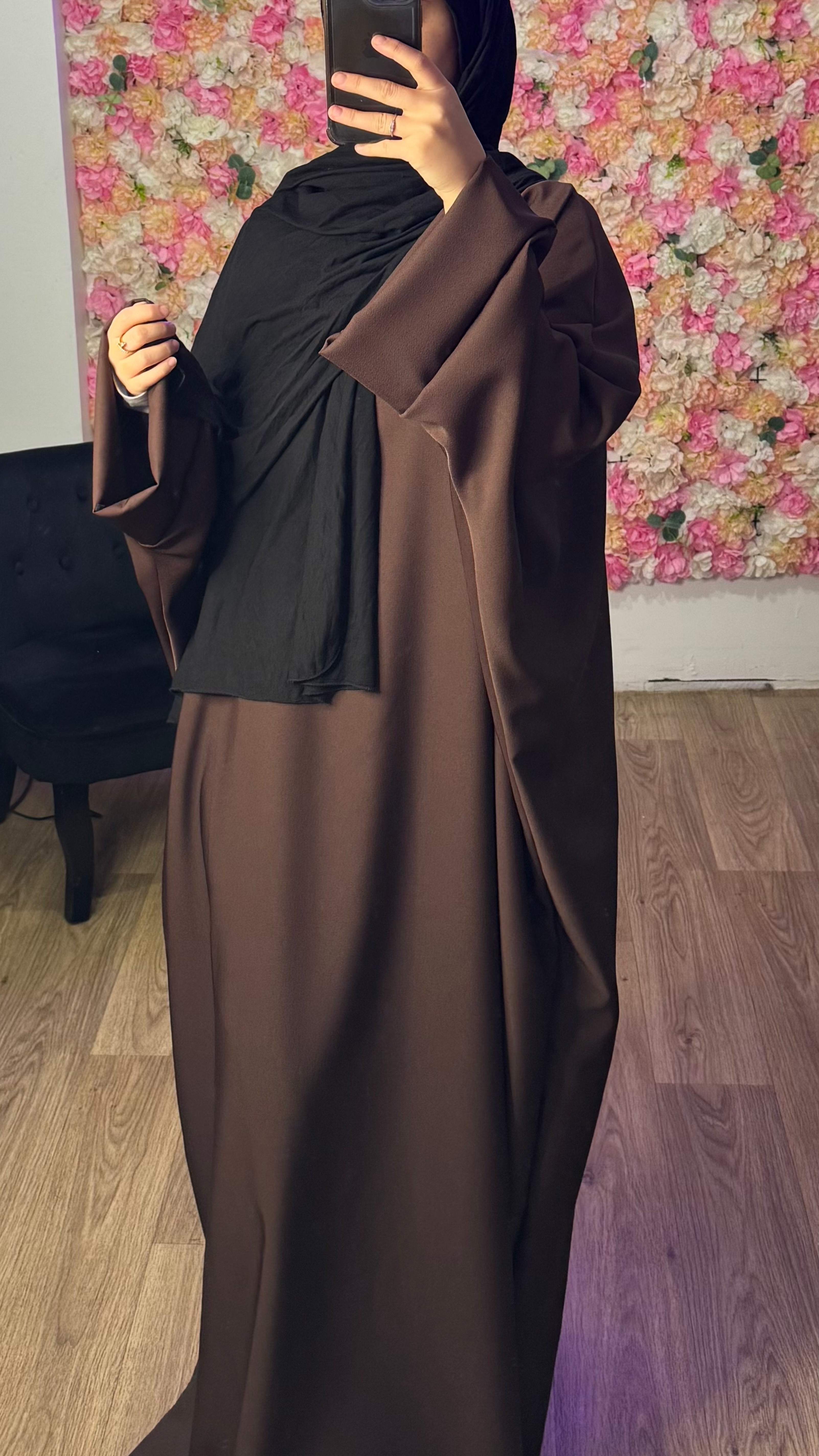 Abaya papillon manche évasée