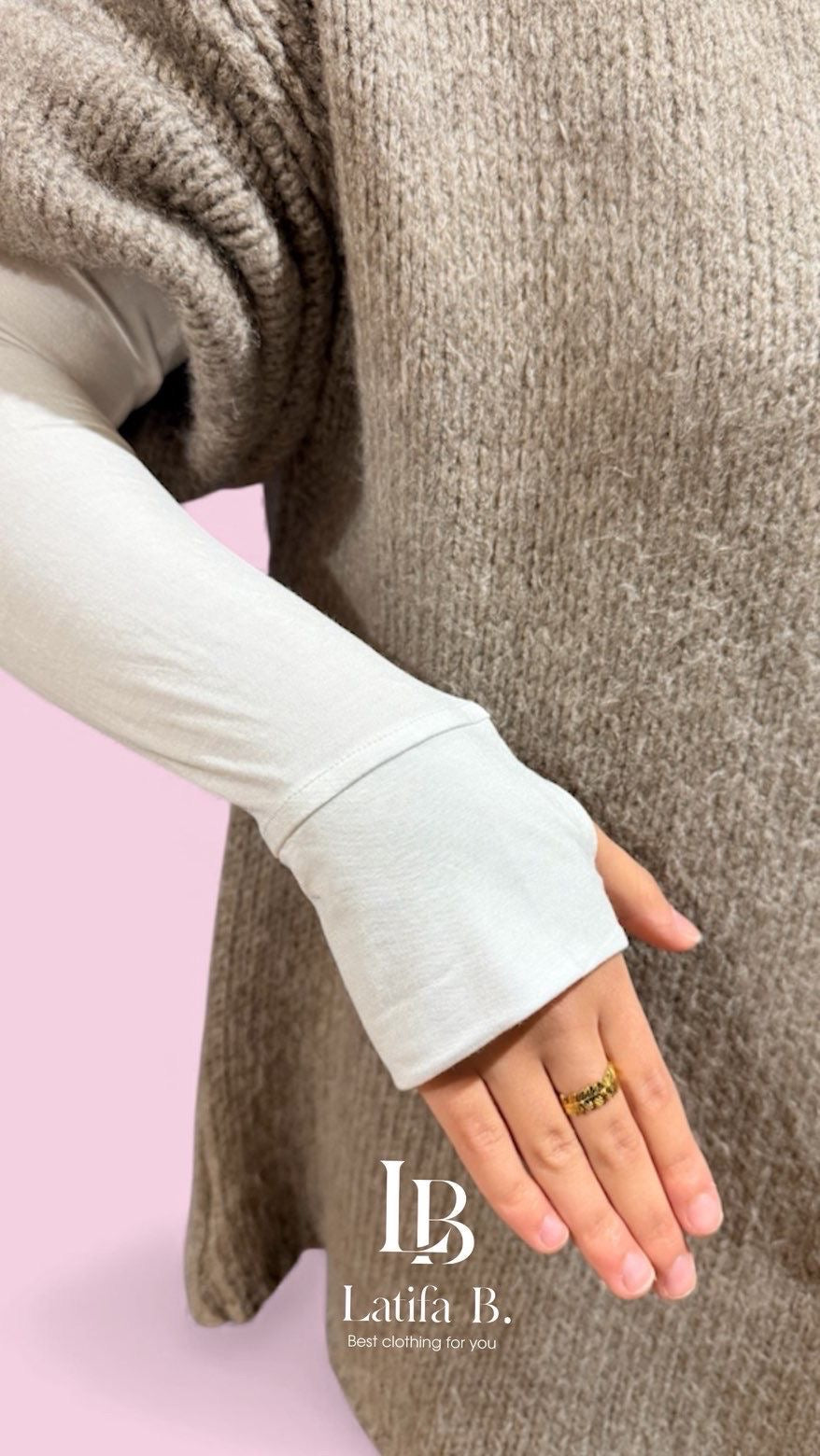 Manchette longue pouce