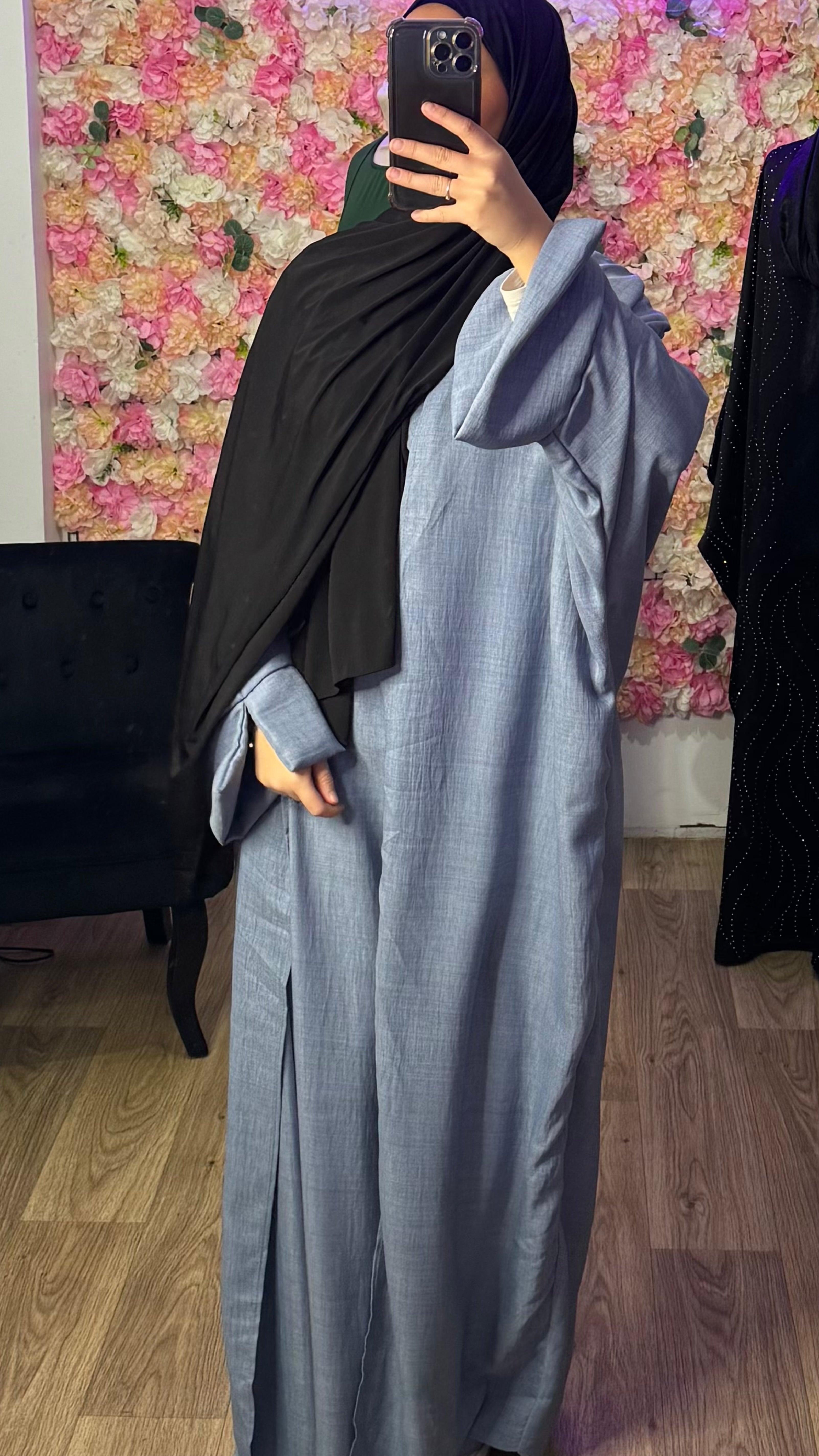 Ensemble kimono effet lin