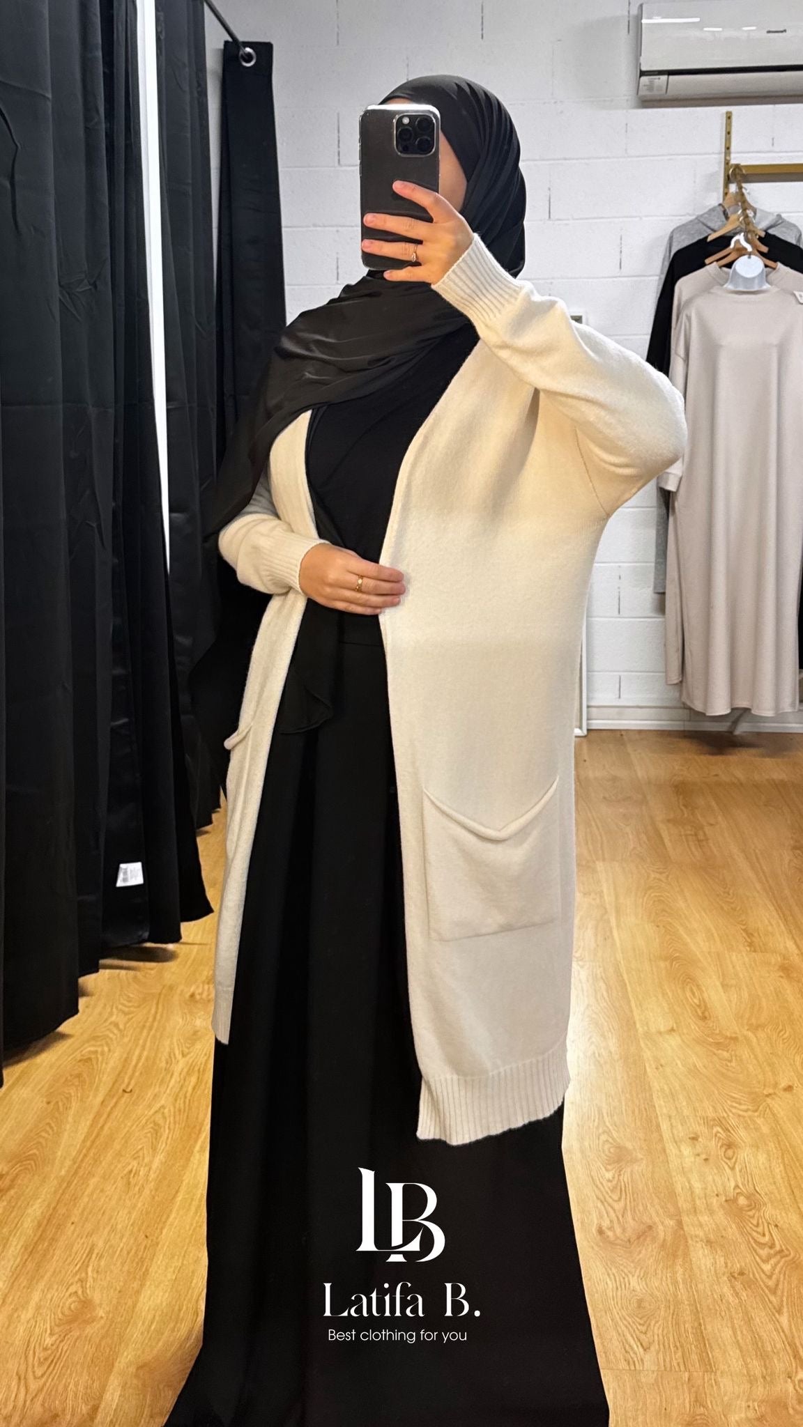 Gilet long Premium avec capuche