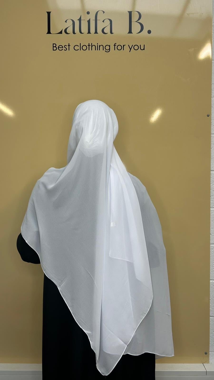 Hijab mousseline prêt à enfiler