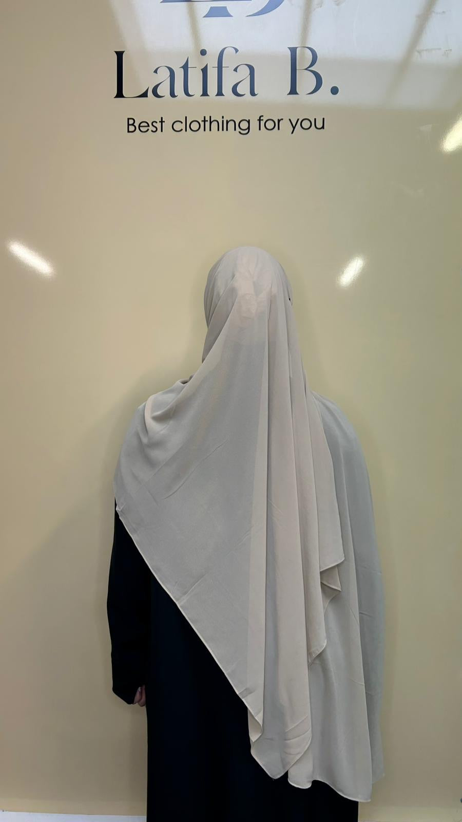 Hijab mousseline prêt à enfiler