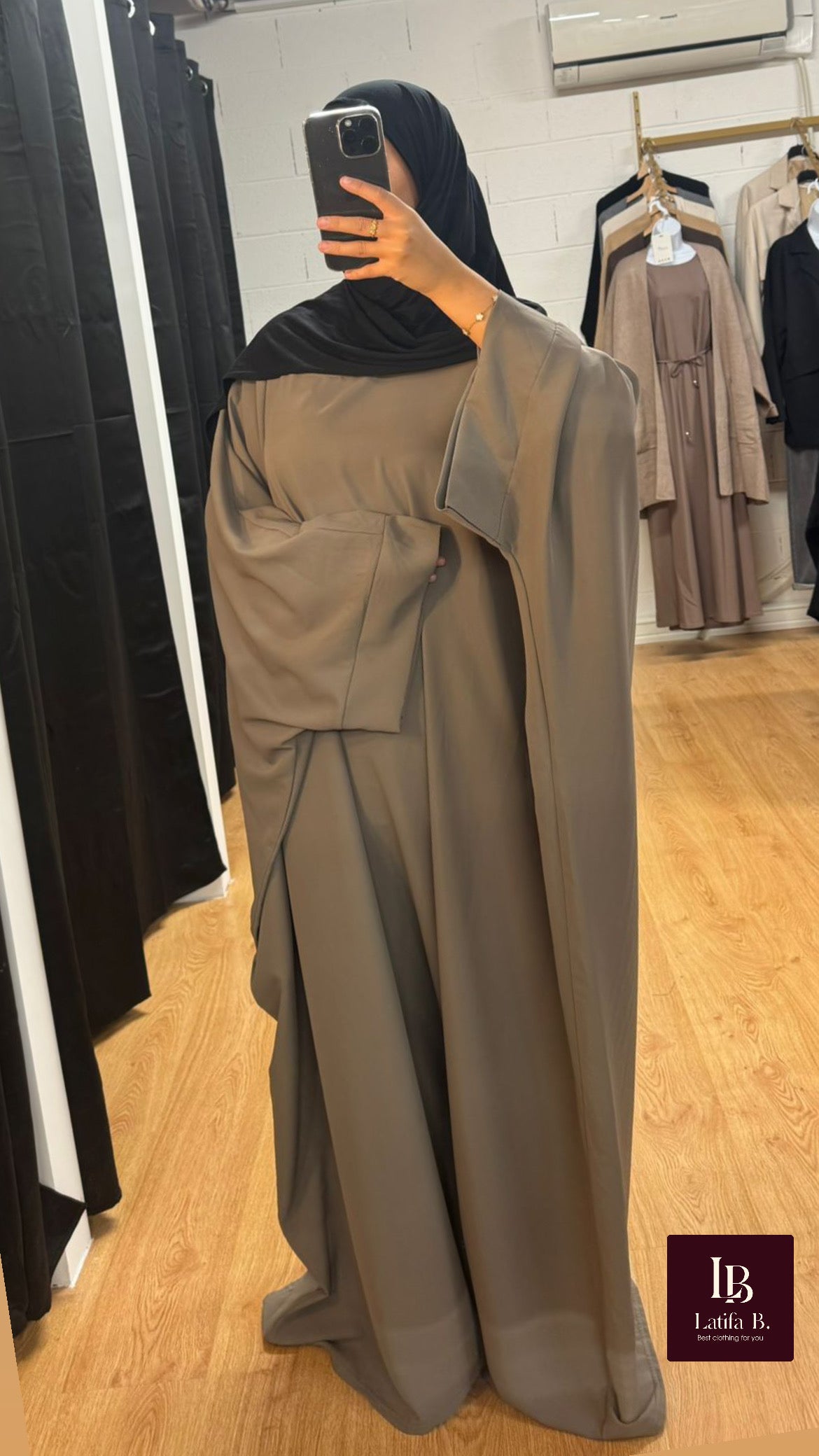 Abaya papillon grande taille