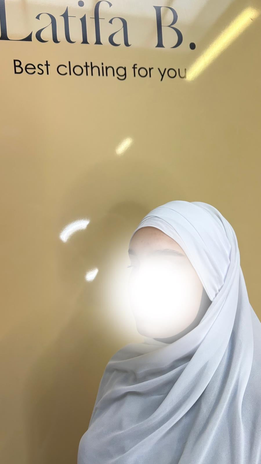 Hijab mousseline prêt à enfiler