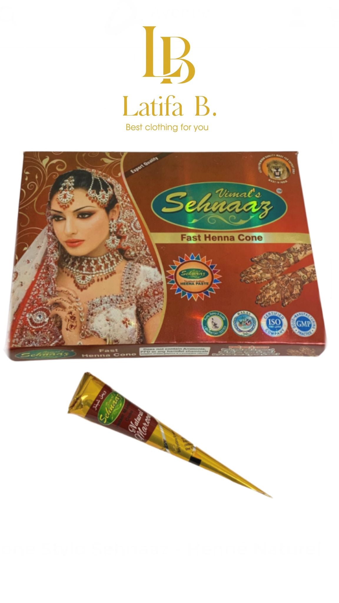 Henna Cône Marron