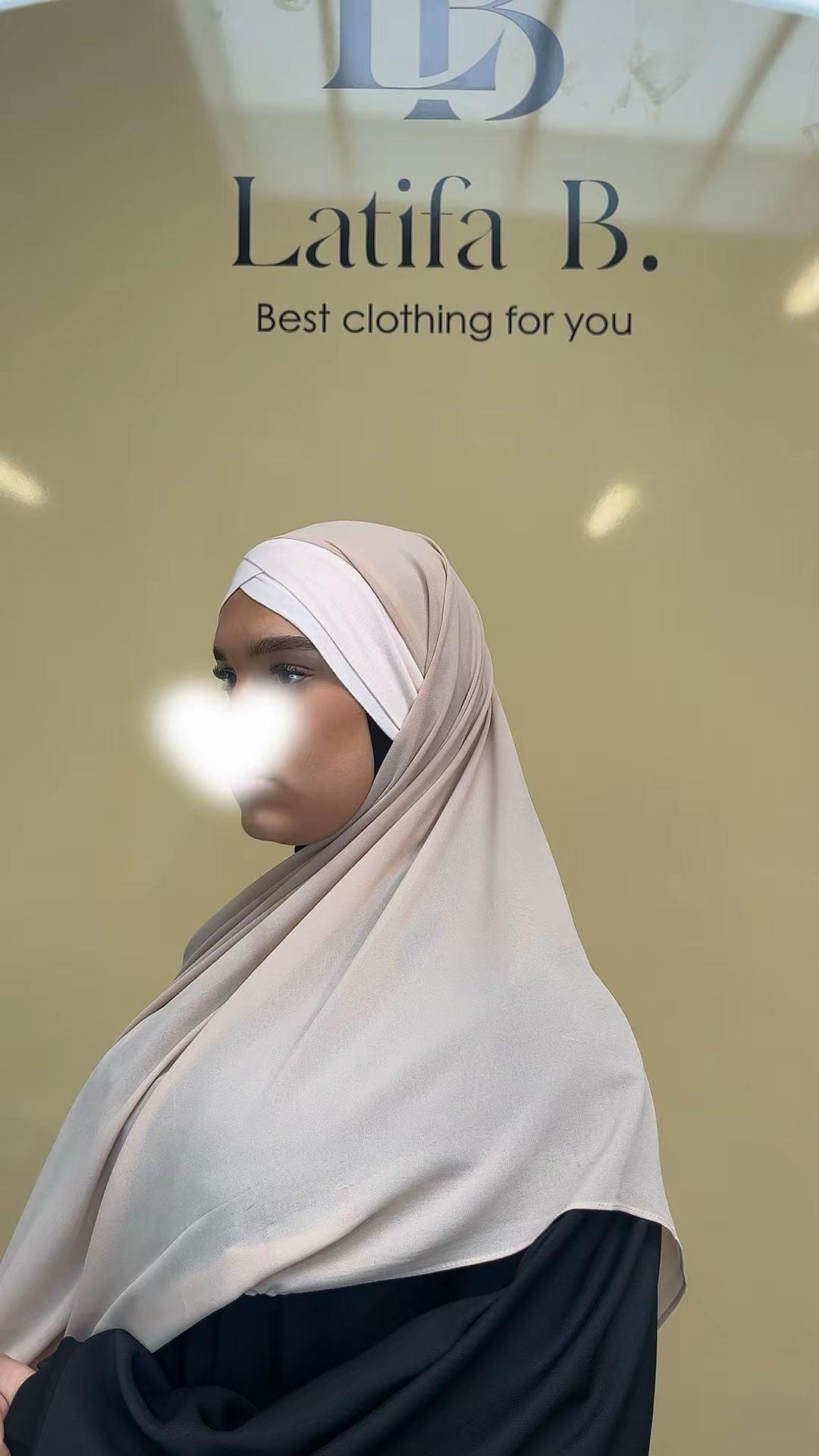 Hijab bonnet croisé châle mousseline