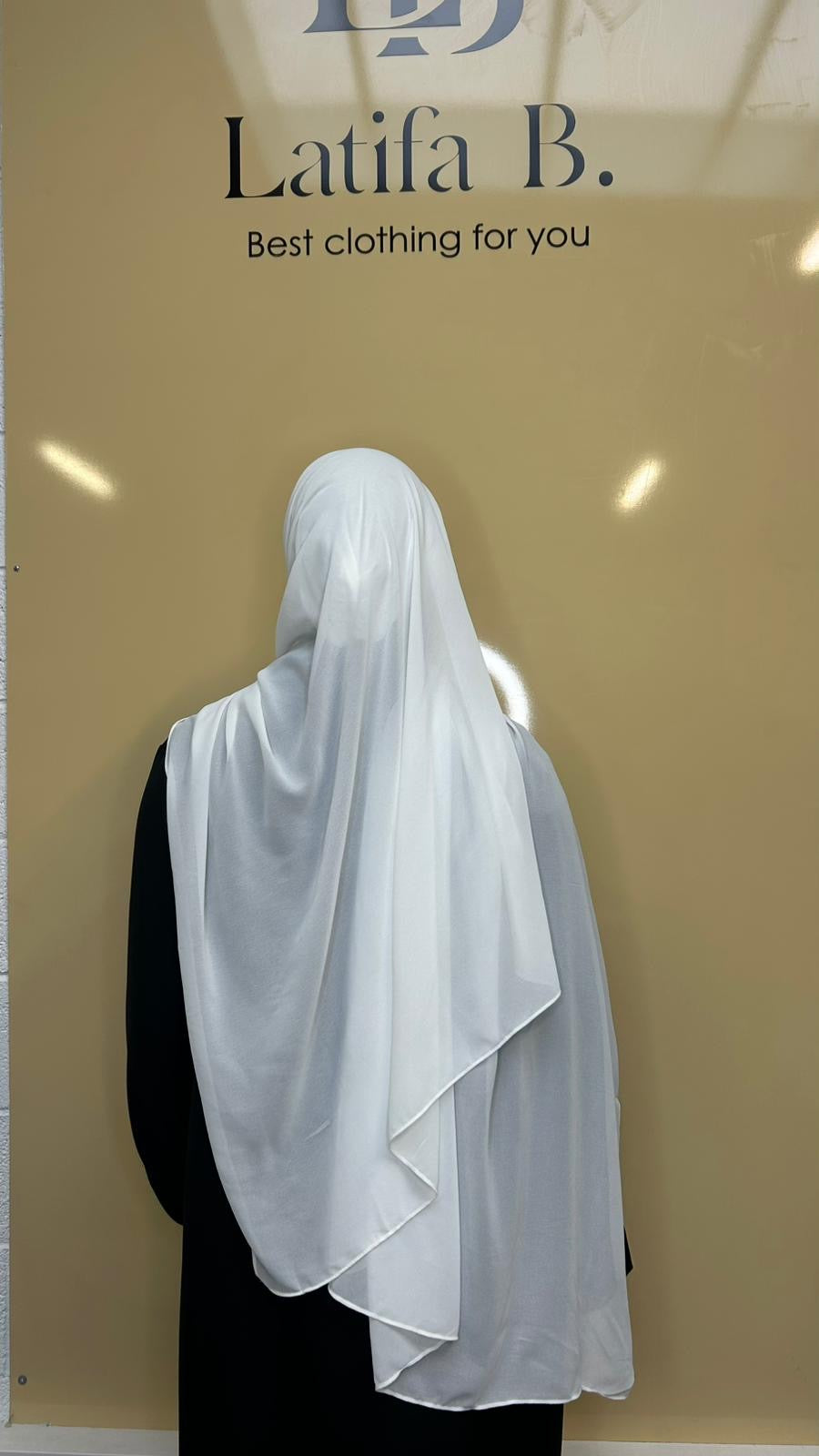 Hijab mousseline prêt à enfiler