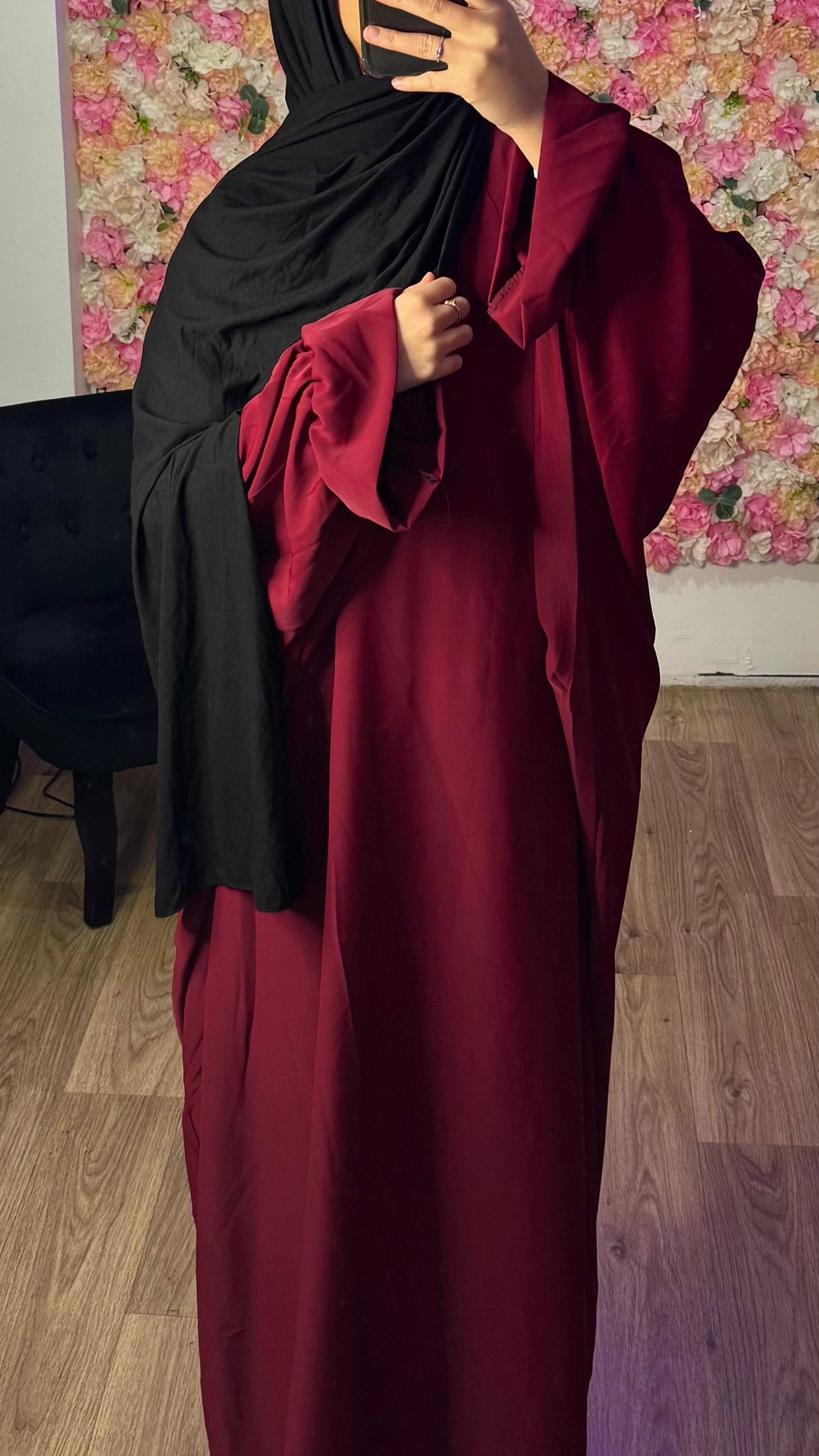 Abaya papillon soie de medine