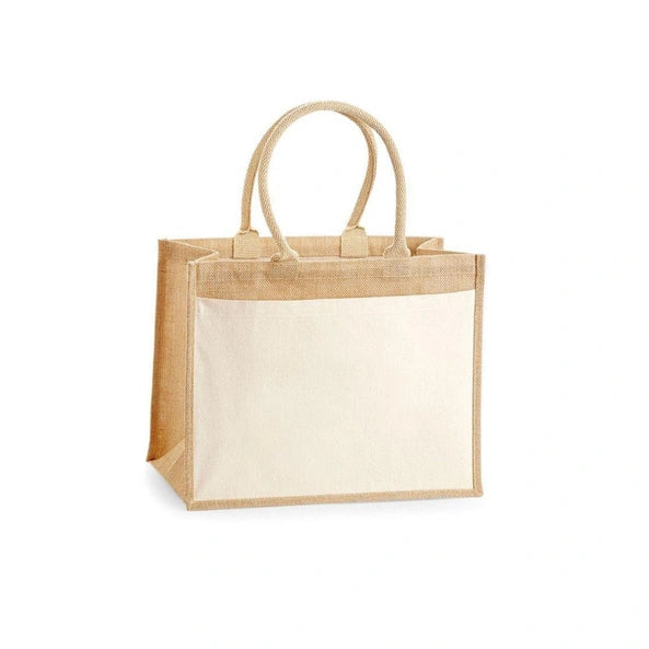 Petit sac en toile de jute personnalisé