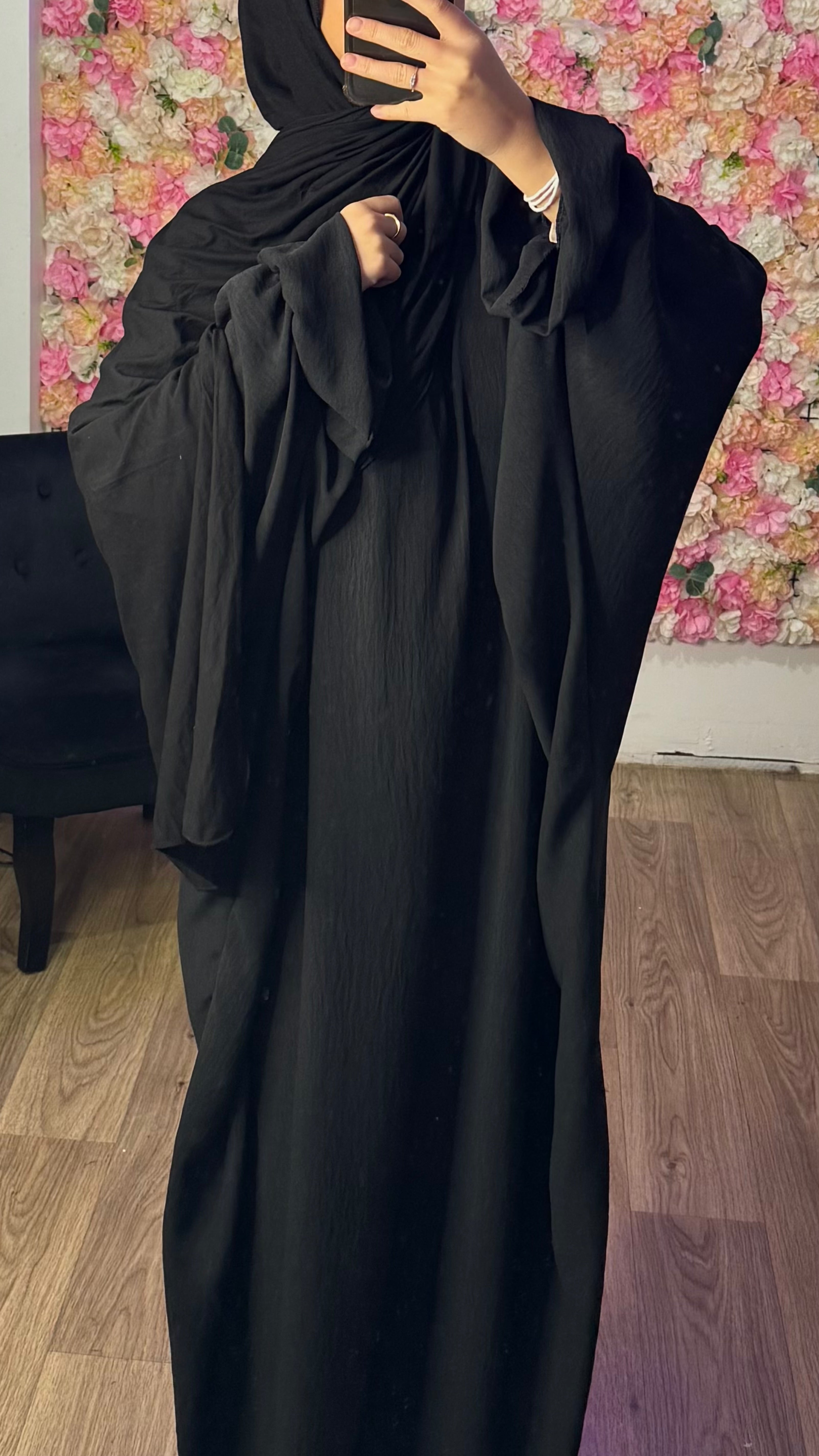 Abaya papillon manche Tulipe
