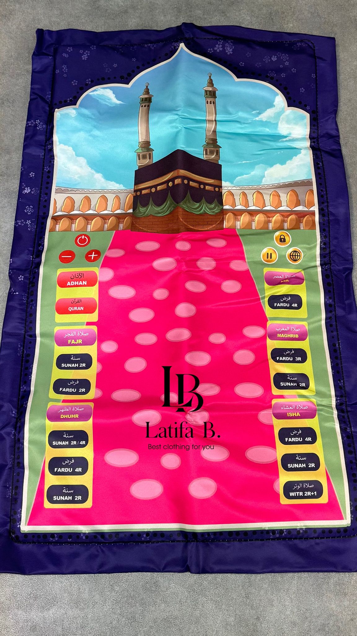 Tapis de prière interactif pour enfant