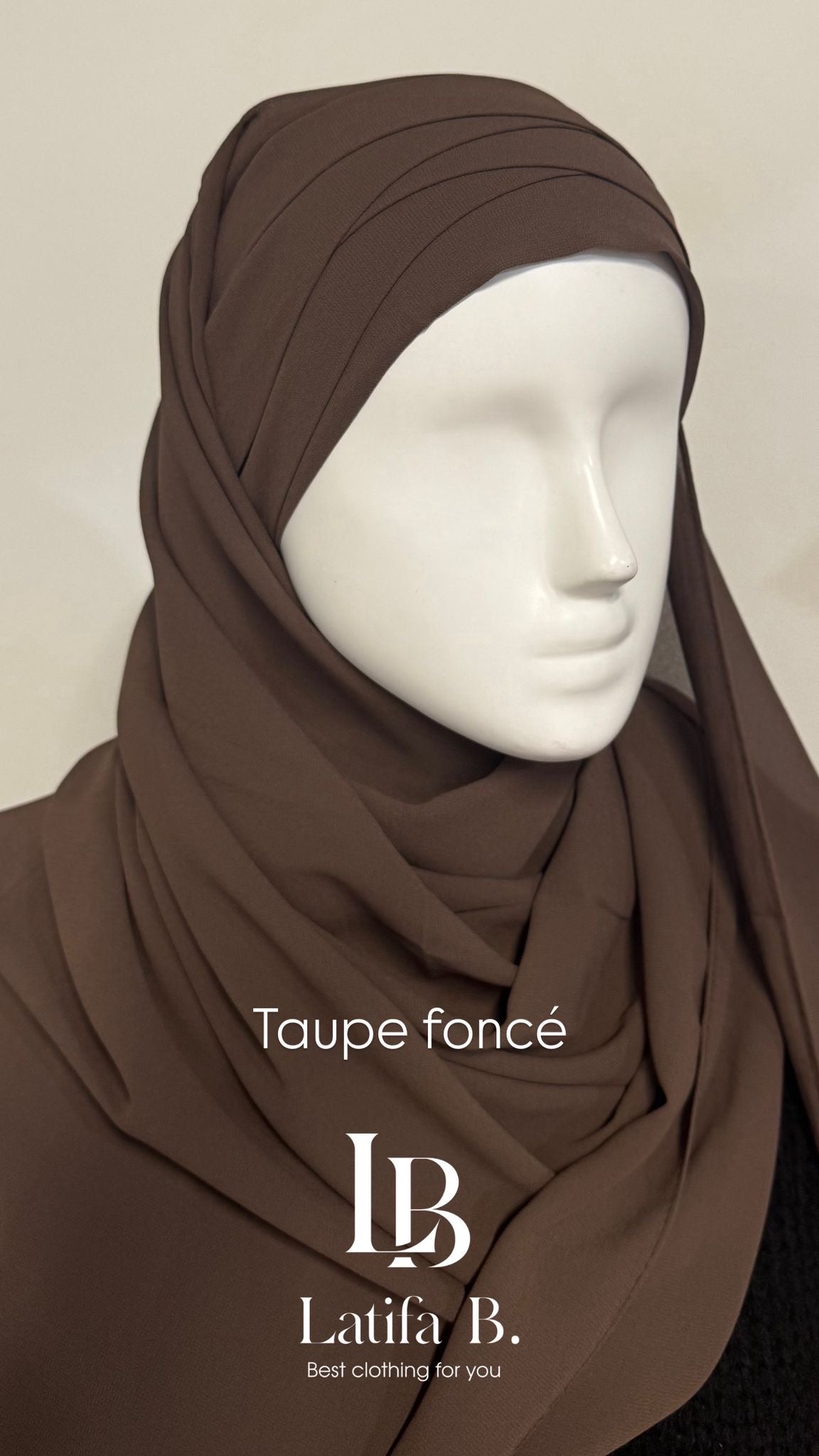 Hijab mousseline prêt à enfiler