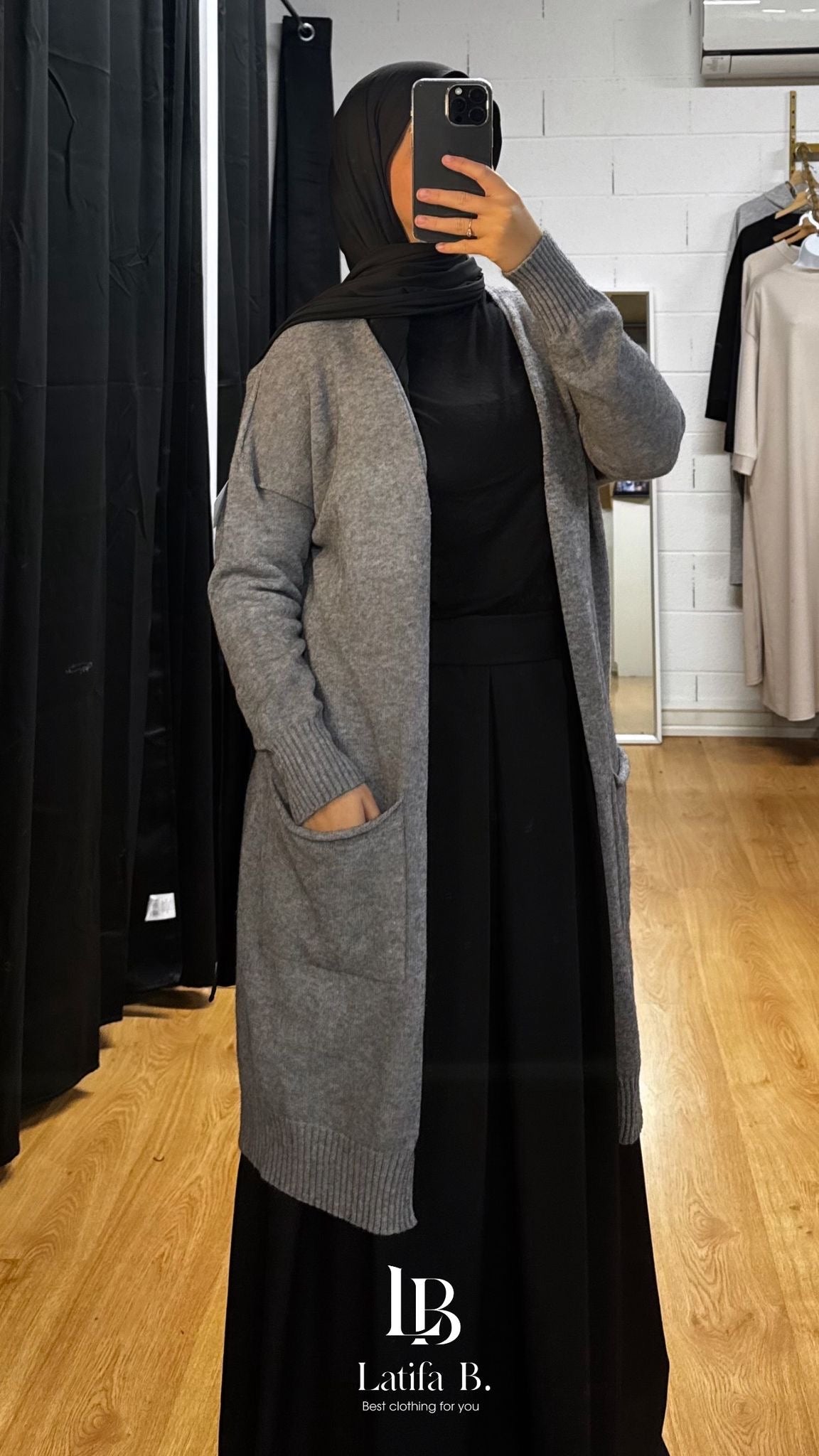 Gilet long Premium avec capuche