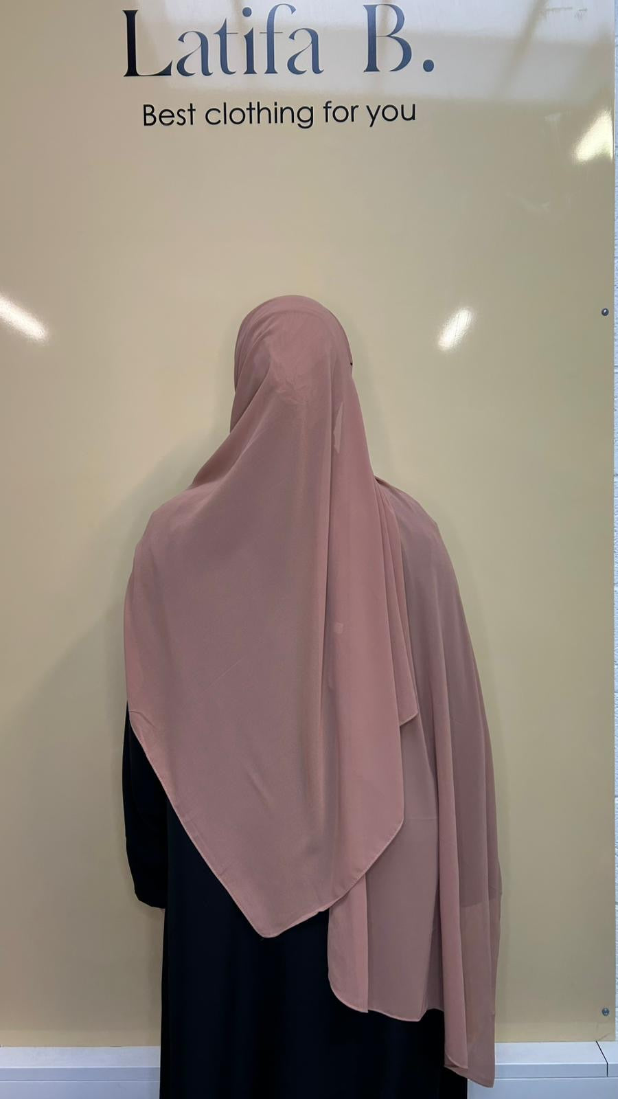 Hijab mousseline prêt à enfiler