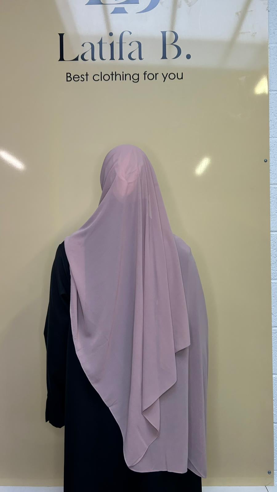 Hijab mousseline prêt à enfiler