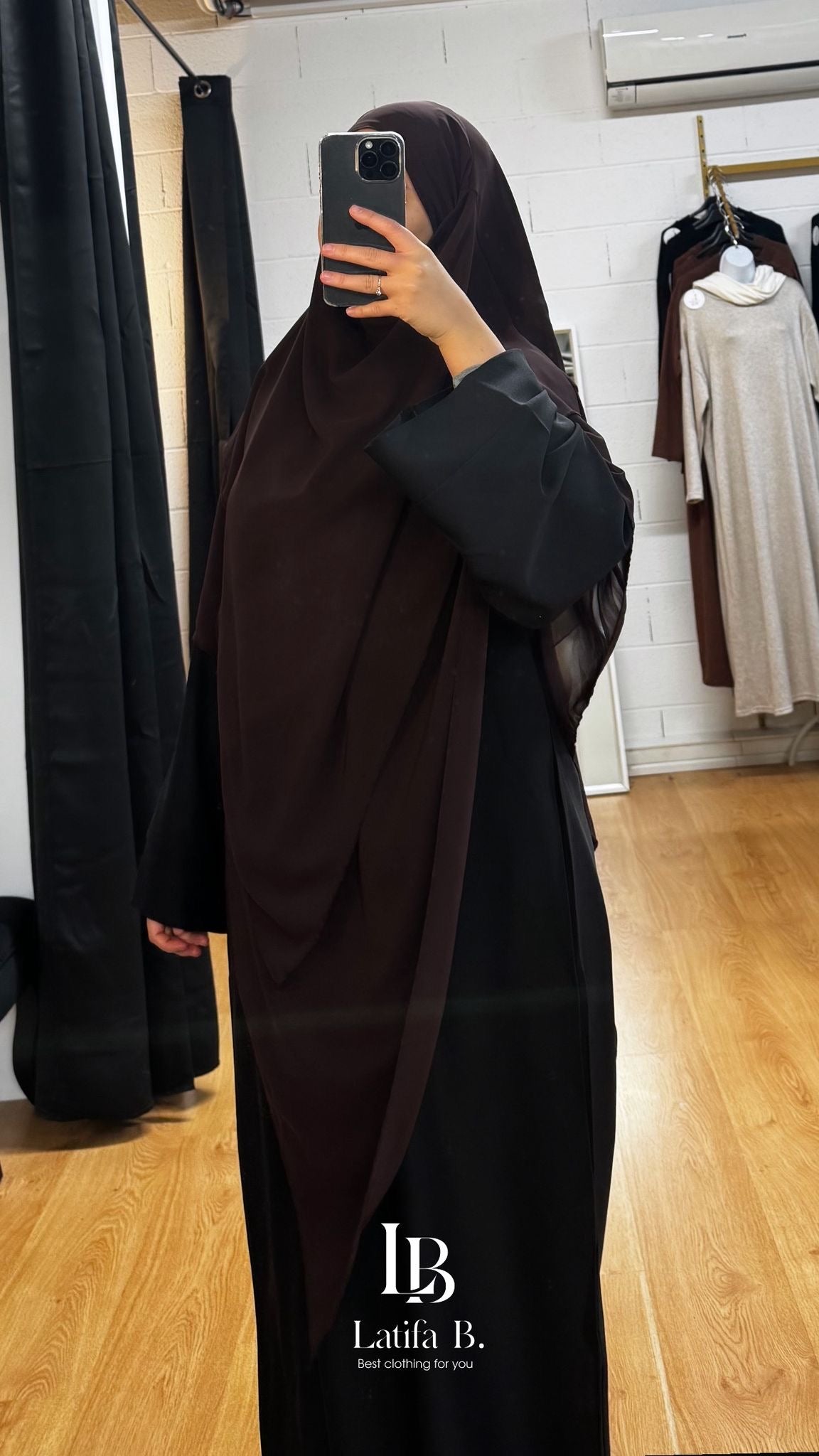 Khimar mousseline 3 voiles