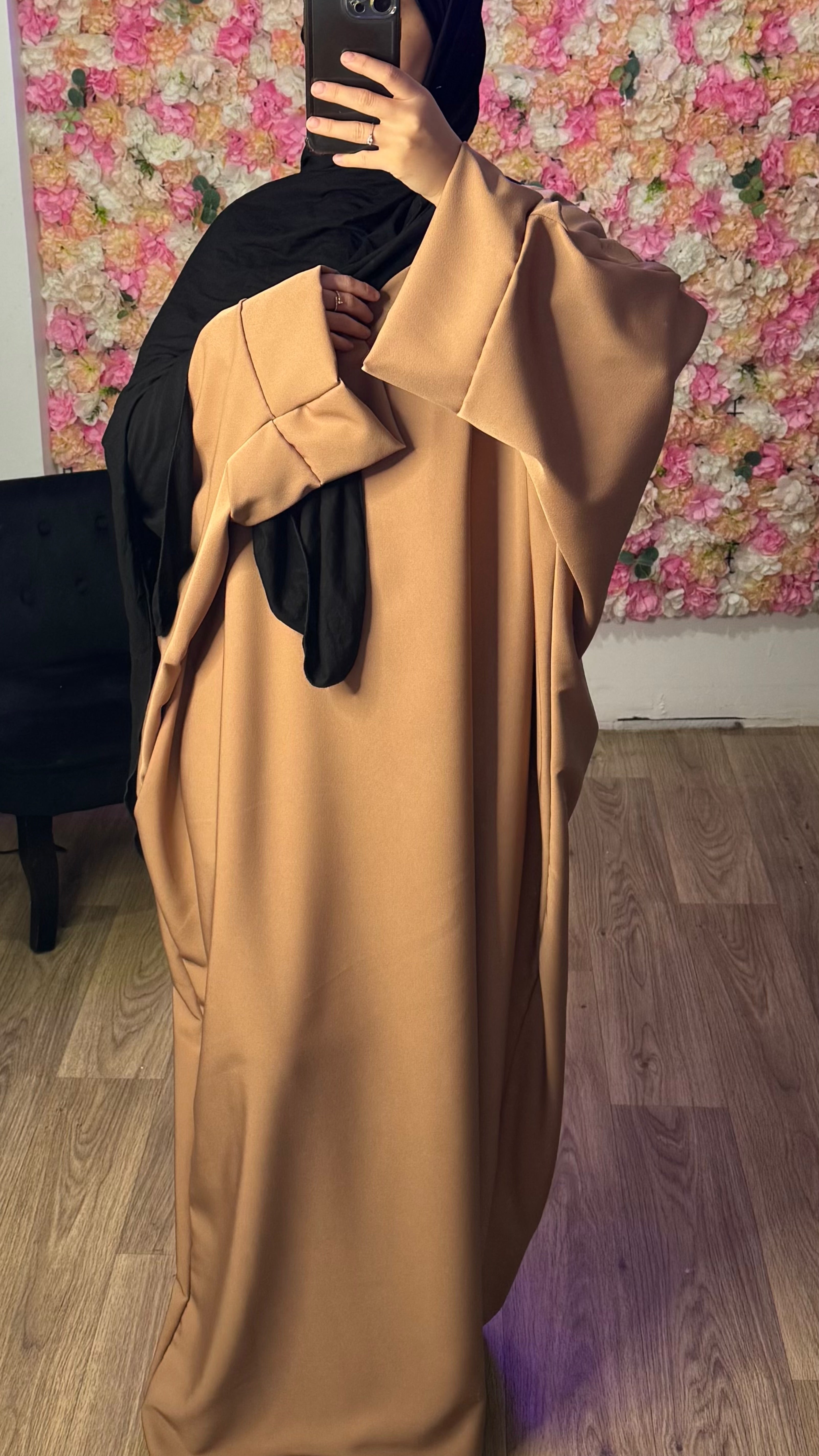 Abaya papillon manche évasée