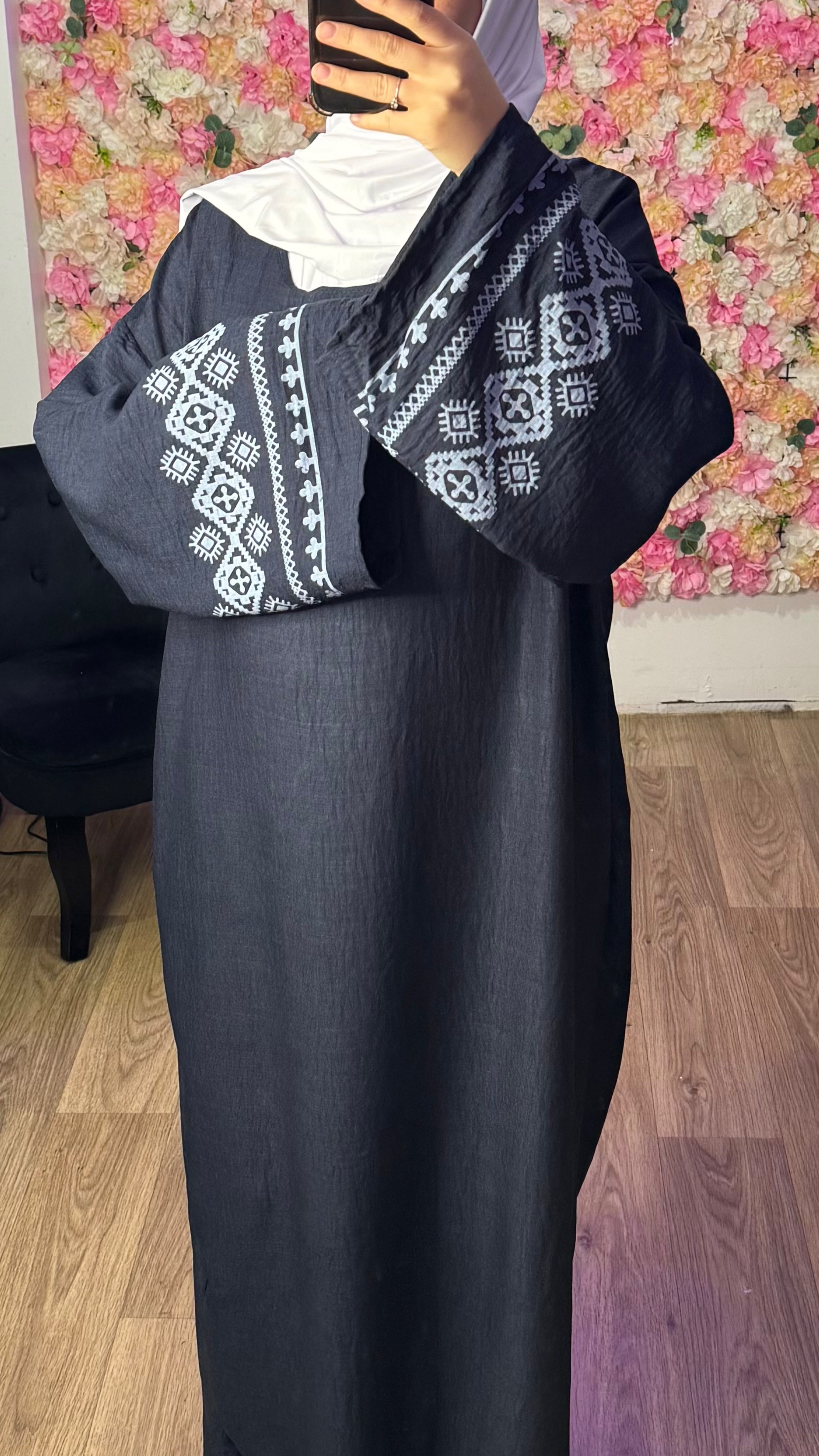 Abaya Effet broderie