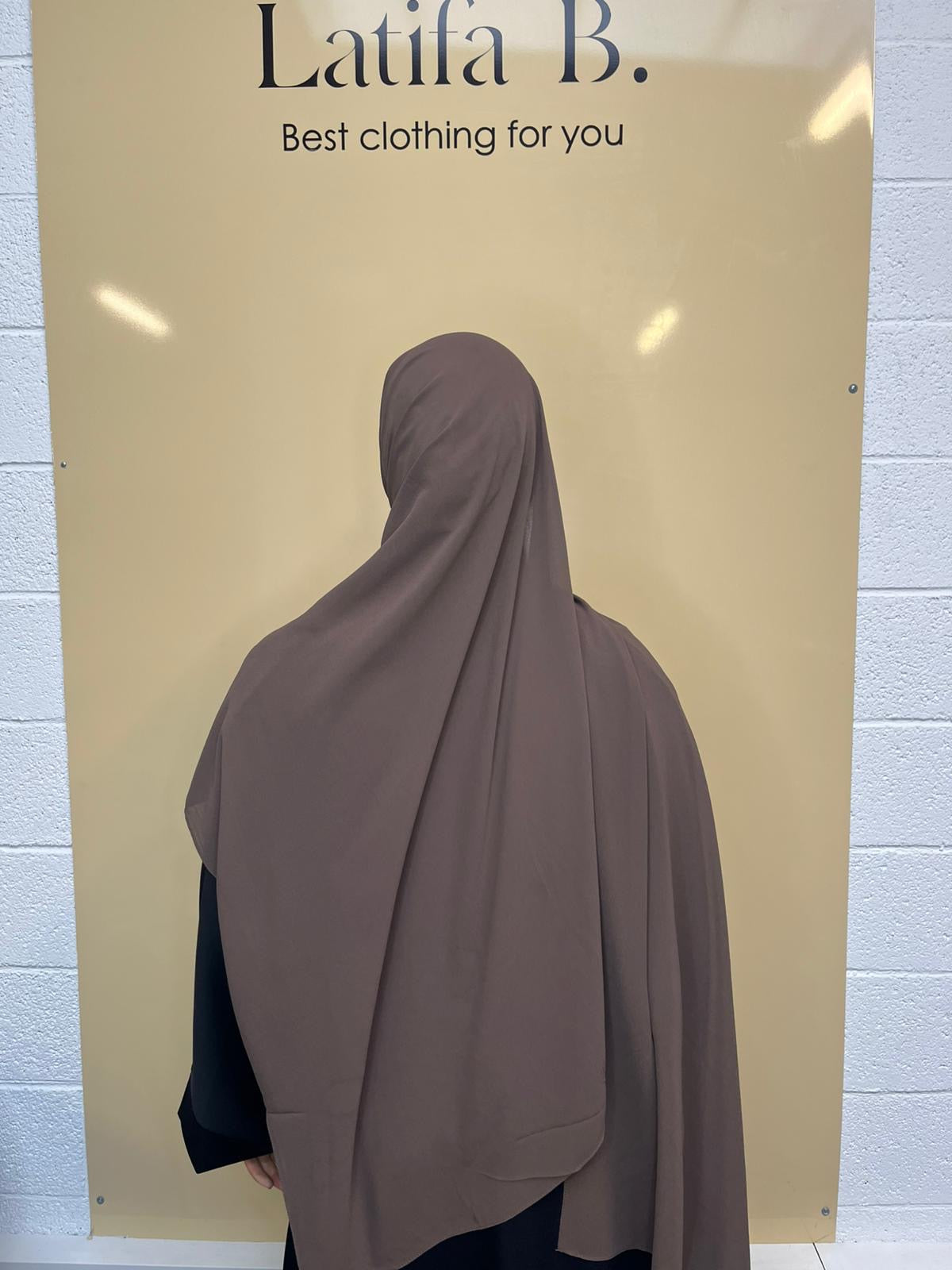 Hijab bonnet croisé châle mousseline