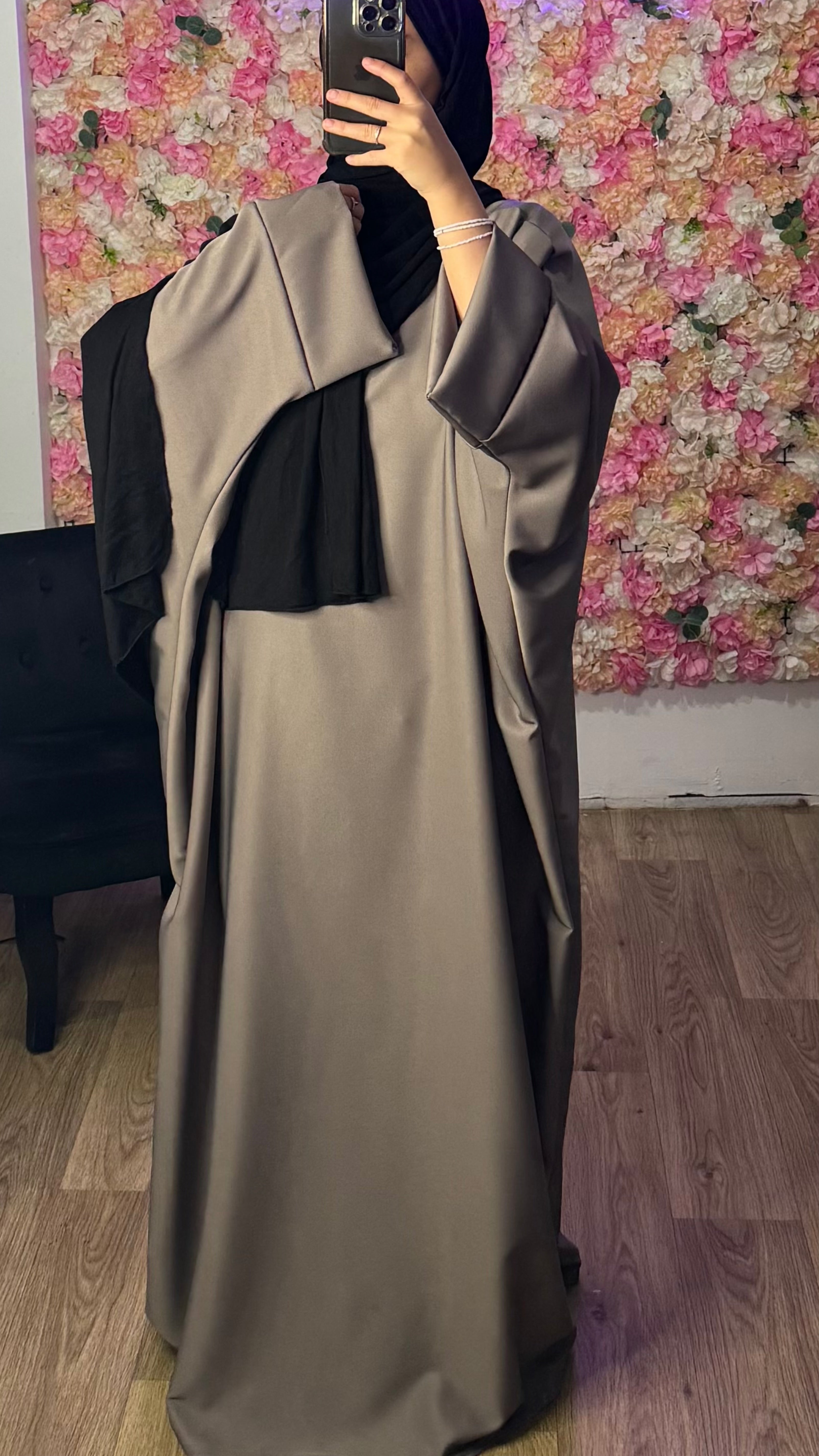 Abaya papillon manche évasée