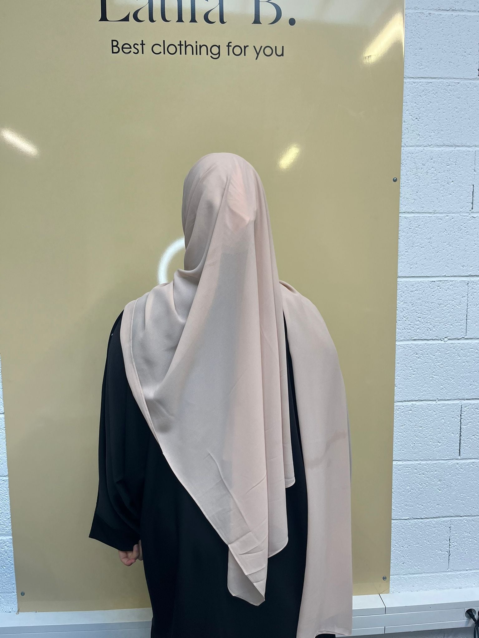 Hijab bonnet croisé châle mousseline