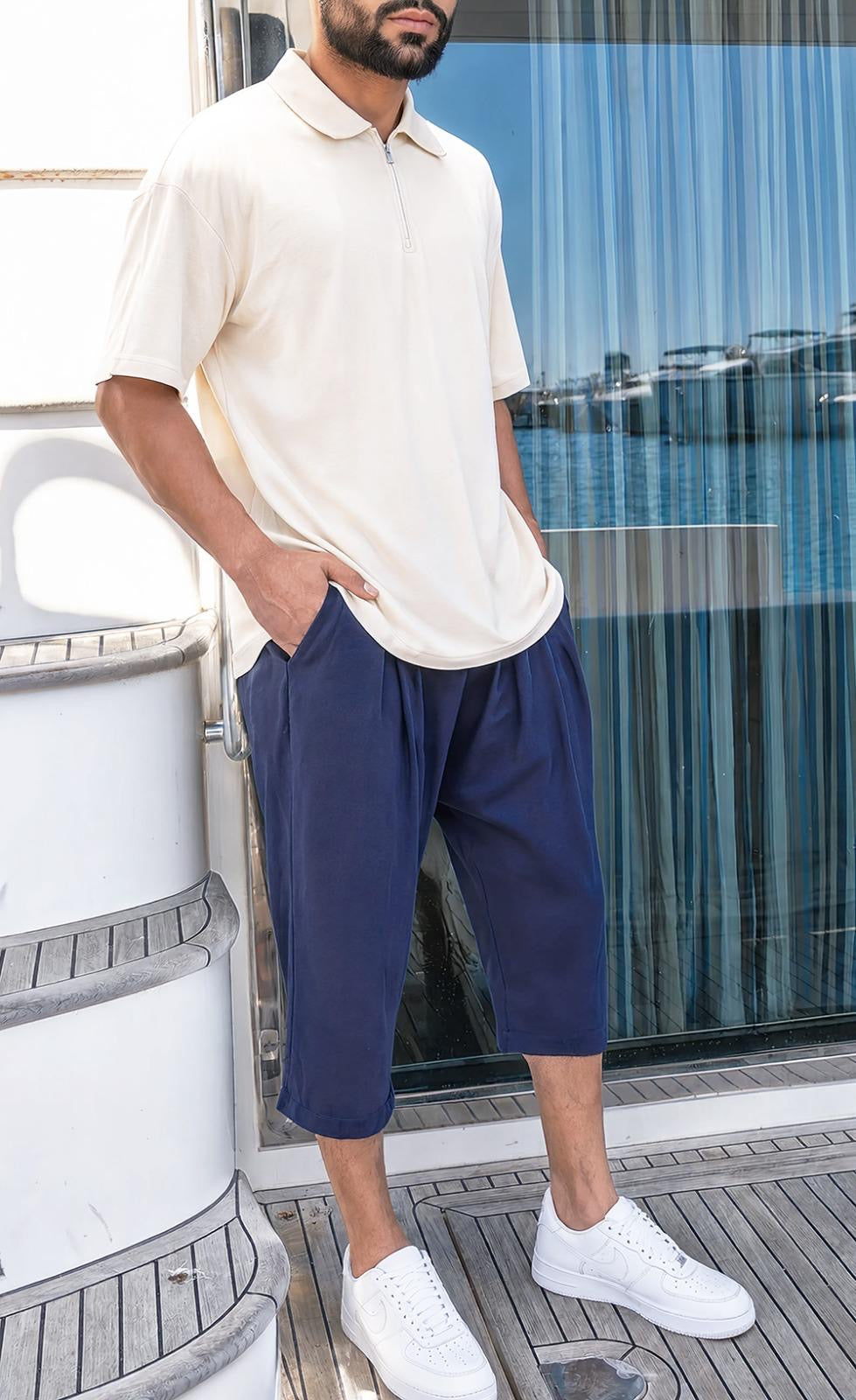 Pantacourt Homme Tencel Classik – Qaba’il