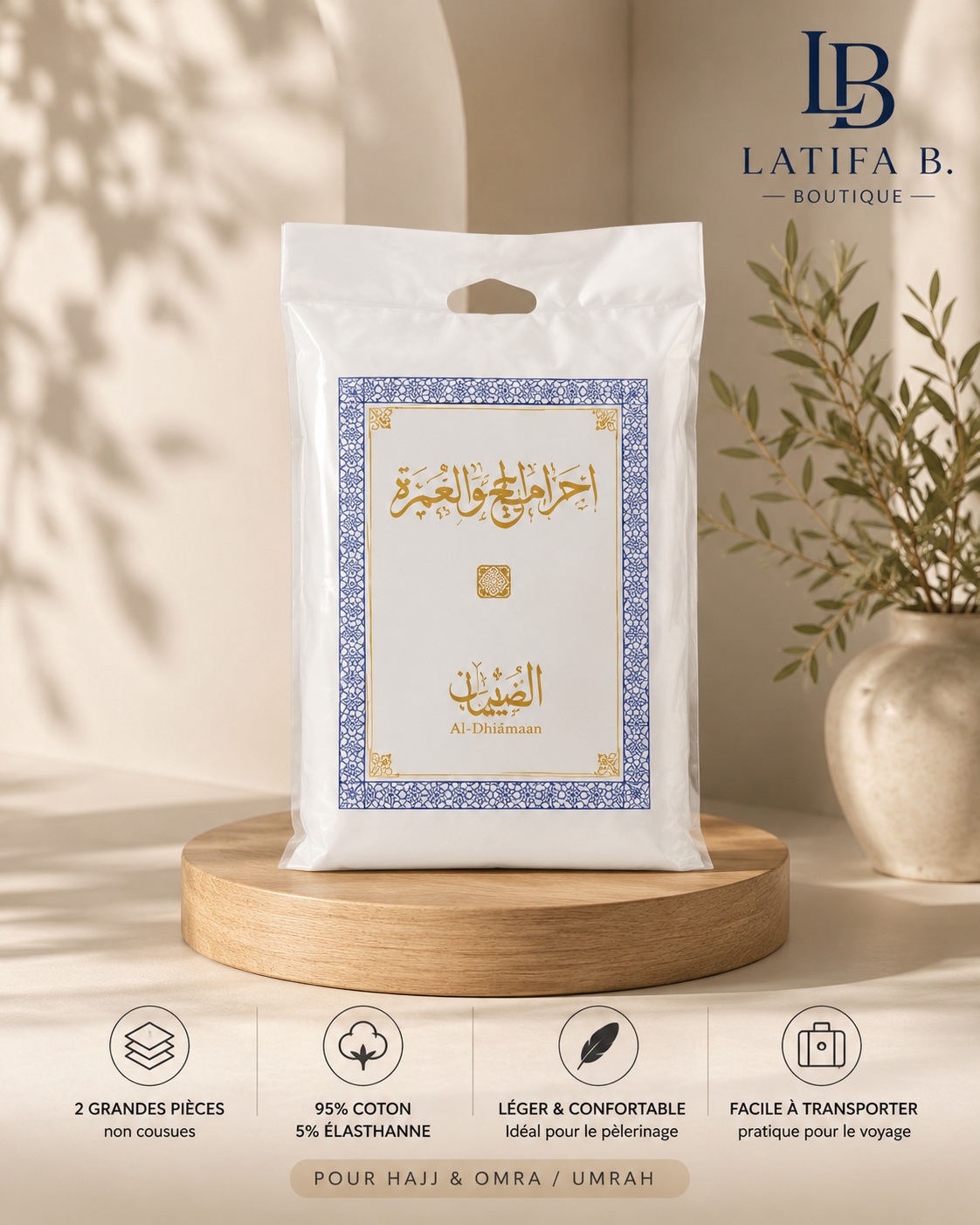 Ihram en coton – Hajj & Omra