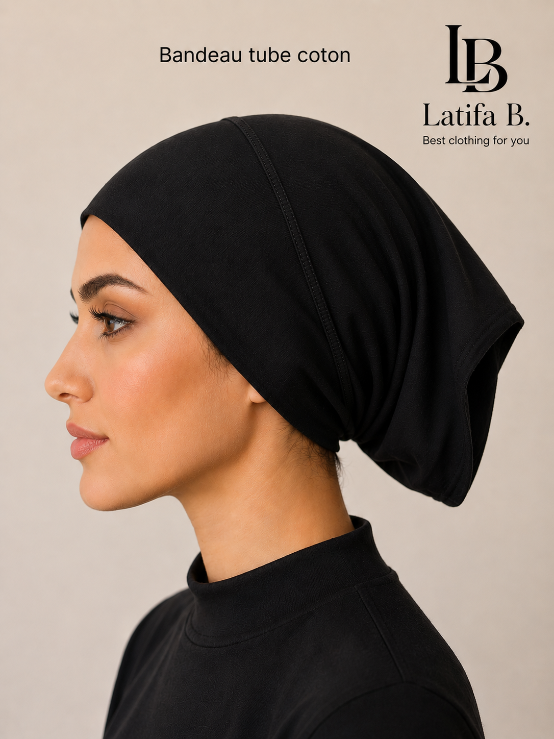 Bandeau Tube Long en Coton – Sous-Hijab