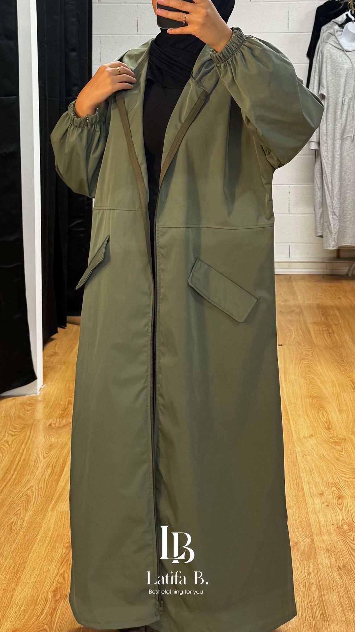 Manteau Long coupe vent